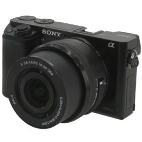 【SONY】ソニー『α6000 パワーズームレンズキット / ブラック』ILCE-6000L(B) 2014年3月発売 ミラーレス一眼カメラ 1週間保証【中古】
