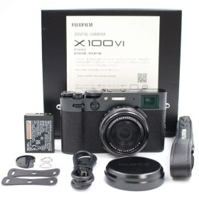 ■シャッター数900枚！新品同様■ FUJIFILM X100Ⅵ ブラック デジタルカメラ X100VI 日英二言語モデル 富士フィルム