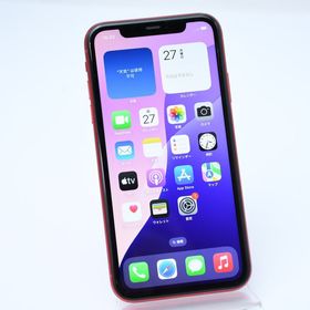 【液晶美品】SIMフリー iPhone11 128GB レッド