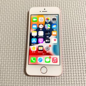 iPhone SE ローズゴールド初代SIMフリー86％初期化済み