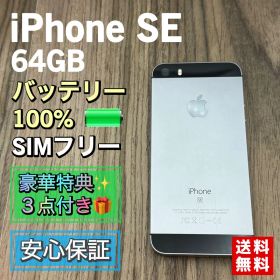 iPhoneSE 第１世代 スペースグレイ 64GB SIMフリー 新品電池