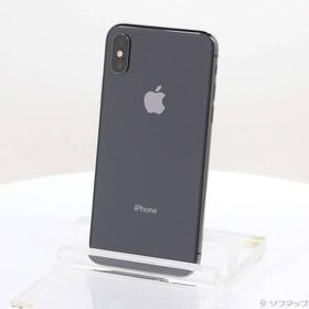 〔中古〕Apple(アップル) iPhoneX 64GB スペースグレイ MQAX2J／A SIMフリー〔262-ud〕