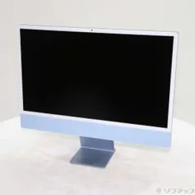 〔中古品〕 iMac 24-inch Mid-2021 MGPK3J／A Apple M1 8コアCPU_8コアGPU 8GB SSD256GB ブルー 〔15.7 Sequoia〕【344】