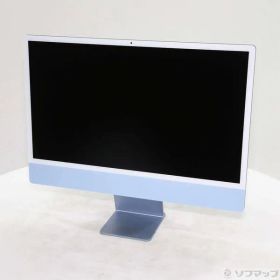 〔中古品〕 iMac 24-inch Mid-2021 MGPK3J／A Apple M1 8コアCPU_8コアGPU 8GB SSD256GB ブルー 〔15.7 Sequoia〕【344】