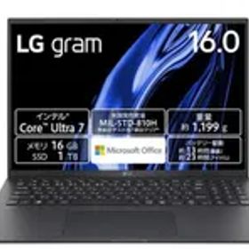 「新品・即納」LG gram 16Z90S-MA78J2 16型(インチ) ストレージ容量：M.2 SSD：1TB メモリ容量：16GB [オブシディアンブラック]
