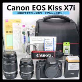 超美品ですが訳あり 【Canon EOS Kiss X7i ダブルレンズセット】