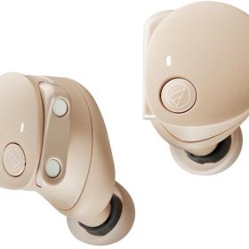 オーディオテクニカ 完全ワイヤレスイヤホン SOLID BASS ATH-CKS50TW2 BG ベージュ