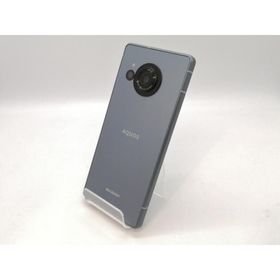 【中古】SHARP 楽天モバイル 【SIMフリー】 AQUOS R8 ブルー 8GB 256GB SH-R80【高崎モントレー】保証期間１ヶ月【ランクC】