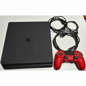 ソニー(SONY)のPS4 CUH-2000A 500GB Jet Black本体 赤コントローラー(家庭用ゲーム機本体)
