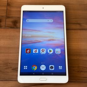 エヌティティドコモ(NTTdocomo)の【SIMロック解除済み】dtab Compact d-02K ゴールド 美品(タブレット)