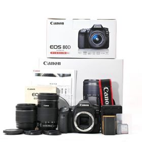 ＜美品＞ Canon EOS 80D ダブルズームキット｜極上コンディション(デジタル一眼)