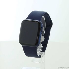 〔中古〕Apple(アップル) Apple Watch Series 6 GPS 40mm ブルーアルミニウムケース ディープネイビースポーツバンド〔251-ud〕