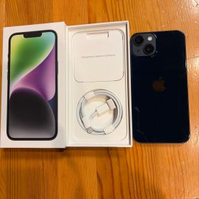 Apple iPhone 14 128GB 本体 ミットナイド ケーブル