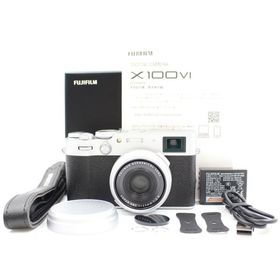シャッター数300枚 FUJIFILM X100VI シルバー デジタルカメラ X100VI 日英二言語モデル 富士フィルム