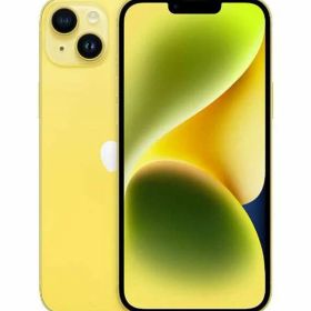 【中古】【安心保証】 iPhone14 Plus[512GB] SIMフリー イエロー