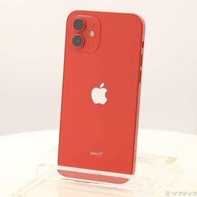 〔中古〕Apple(アップル) iPhone12 64GB プロダクトレッド MGHQ3J／A SIMフリー〔269-ud〕