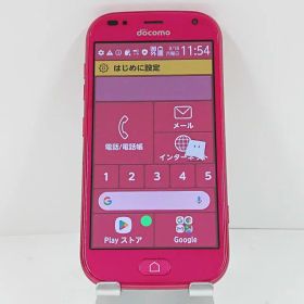 らくらくスマートフォン me F-01L ドコモ ピンク 送料無料 本体 c13967 【中古】
