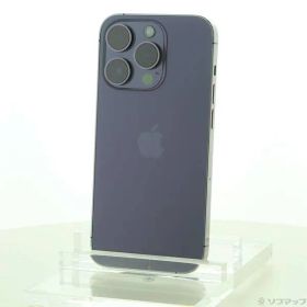 〔中古品〕 iPhone14 Pro 256GB ディープパープル MQ1E3J／A SIMフリー【371】