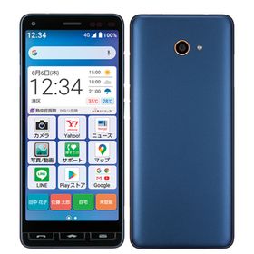 キョウセラ(京セラ)のA001KC かんたんスマホ2 ネイビー SIMフリー 本体 ワイモバイル スマホ 【送料無料】 a001kcynv7mtm(スマートフォン本体)