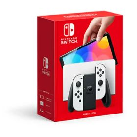 【クリスマスセール】外箱の角に痛み 送料無料・新品Nintendo Switch(有機ELモデル) Joy-Con(L)/(R) ホワイト発売日2021/10/08