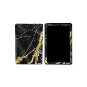 MightySkins Glossy Glitter Skin Compatible with Kindle Fire HD 10 (2023) - Black Marble Glitter | Protective, Durable High-Gloss Glitter F_並行輸入