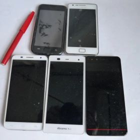 スマートフォン 5台 サムスン SC-02C/SC-02B/アローズ F-01F