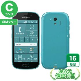 SIMフリー らくらくスマートフォン me F-03K ブルー16GB 本体[Cランク] Androidスマホ 中古 送料無料 当社3ヶ月保証