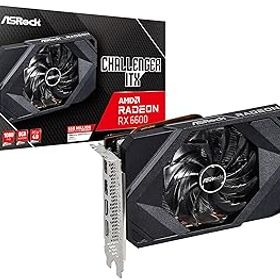 【中古】ASRock グラフィックボード RX 6600 搭載モデル 【国内正規代理店品】 RX6600 CLI 8G 黒