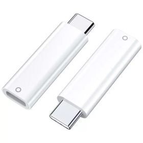 ASKUBSKU Apple USB-C - Apple Pencilアダプタ 2個入り 対応iPad第10世代 対応Apple Pencil 第1世代 充電とBluetoothペアリング可能 ペンシル充電用(Type-C充電ケーブル必要ない) 変換アダプタ ライトニングから Type-C 変換 白い