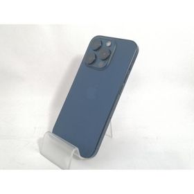 【中古】Apple 国内版 【SIMフリー】 iPhone 15 Pro 128GB ブルーチタニウム MTUA3J/A【新宿】保証期間１ヶ月【ランクC】