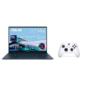 【セット商品】ASUS Zenbook 14 UX3405 ノートパソコン 14型 インテル Core Ultra 9 285H メモリ 32GB SSD 512GB Wi-Fi 7 Bluetooth Windows 11 Home WPS Office付き UX3405CA-TU9325WR ＋ Xbox ワイヤレス コントローラー (ロボット ホワイト) EP2-29921