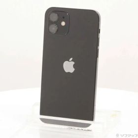 〔中古品〕 iPhone12 64GB ブラック MGHN3J／A SIMフリー【262】