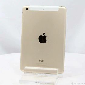 【中古】au iPad mini 3 16GB ゴールド MGYR2J／A au 【262-ud】