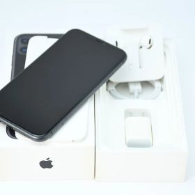 【液晶美品＊付属品完備】SIMフリー iPhone11 64GB ブラック