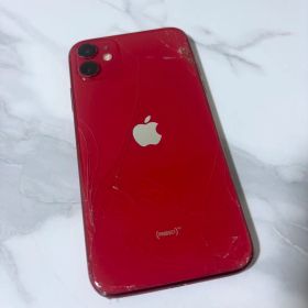 【ジャンク品】Apple iPhone 11 レッド 64GB 背面傷あり