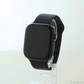 〔中古〕Apple(アップル) Apple Watch Series 10 GPS 46mm ジェットブラックアルミニウムケース ブラックスポーツバンド〔262-ud〕