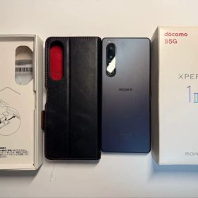 箱・ケース付きDOCOMO版 Xperia 1 iii SO-51B パープル