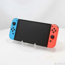 【中古】Nintendo(任天堂) Nintendo Switch 有機ELモデル Joy-Con(L) ネオンブルー／(R) ネオンレッド 【220-ud】