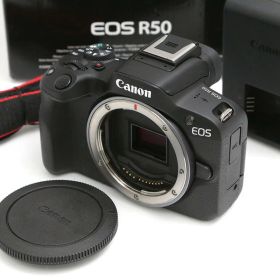 【中古】【美品】キヤノン EOS R50 ボディ [ブラック]（センサー清掃済み） CA01-B3675-2K2 Canon RFマウント APS-C EVF 中古