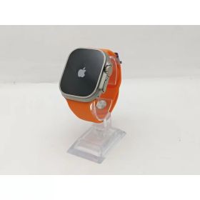 【中古】Apple Apple Watch Ultra 49mm Cellular チタニウムケース/ブルー/グレイトレイルループ M&L MQFV3J/A【新宿2】保証期間1ヶ月【ランクA】