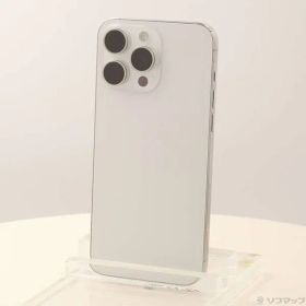 〔中古品〕 iPhone15 Pro Max 256GB ホワイトチタニウム MU6Q3J／A SIMフリー【352】