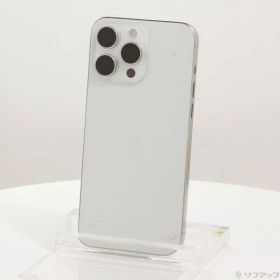 〔中古品〕 iPhone15 Pro Max 256GB ホワイトチタニウム MU6Q3J／A SIMフリー【198】