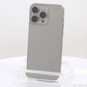 〔中古品〕 iPhone15 Pro Max 256GB ナチュラルチタニウム MU6R3J／A SIMフリー【305】