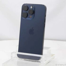 〔中古品〕 iPhone15 Pro Max 256GB ブルーチタニウム MU6T3J／A SIMフリー【348】