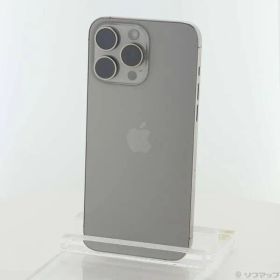 〔中古品〕 iPhone15 Pro Max 512GB ナチュラルチタニウム MU6W3J／A SIMフリー【377】
