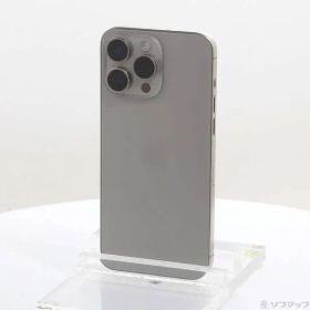〔中古品〕 iPhone15 Pro Max 512GB ナチュラルチタニウム MU6W3J／A SIMフリー【344】