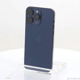 〔中古品〕 iPhone15 Pro Max 512GB ブルーチタニウム MU6X3J／A SIMフリー【198】