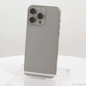 〔中古品〕 iPhone15 Pro Max 512GB ナチュラルチタニウム NU6W3J／A SIMフリー【352】