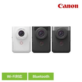 ビデオカメラ PowerShot V10 PSV10canon キヤノン デジタルカメラ デジカメ コンパクト PowerShot wifi対応 Bluetooth 自撮り Canon ホワイト ブラック シルバー