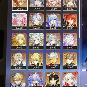 キャストリス、キュレネ、ファイノン、アグライア1凸、モーディス1凸、ヒアンシー等 | 崩壊スターレイル(崩スタ)のアカウントデータ、RMTの販売・買取一覧